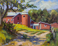 Daisy dePuthod, “Cunningham Farm”, oil” 